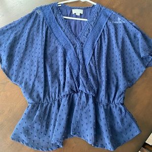 Francescas Jun & Ivy Swiss Dot Blouse